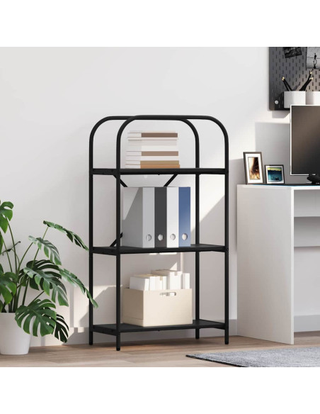 Libreria Rovere nero 60 x 30 x 109 cm Legno multistrato