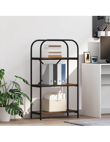 Libreria Rovere fumo 60 x 30 x 109 cm Legno multistrato