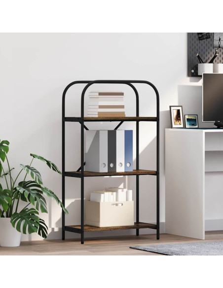 Libreria Rovere fumo 60 x 30 x 109 cm Legno multistrato