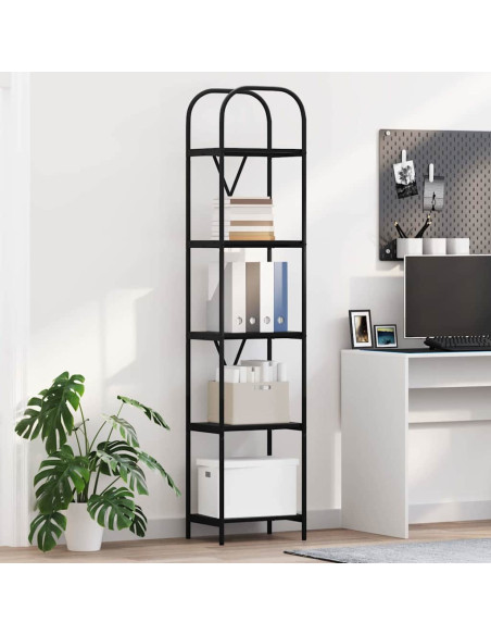 Libreria Rovere nero 40 x 30 x 183 cm Legno multistrato