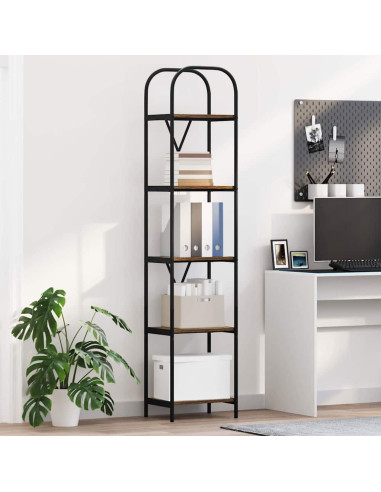 Libreria Rovere fumo 40 x 30 x 183 cm Legno multistrato