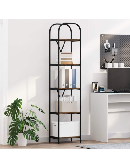 Libreria Rovere fumo 40 x 30 x 183 cm Legno multistrato