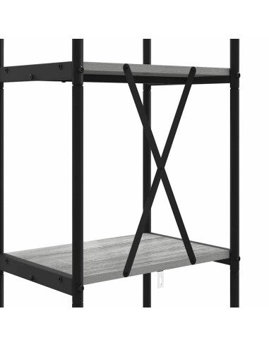 Libreria Grigio sonoma 40 x 30 x 183 cm Legno multistrato