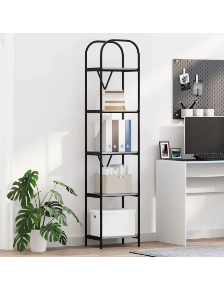 Libreria Grigio sonoma 40 x 30 x 183 cm Legno multistrato