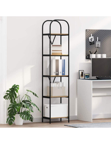 Libreria rovere artigianale 40 x 30 x 183 cm Legno multistrato