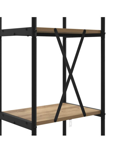 Libreria rovere artigianale 40 x 30 x 146 cm Legno multistrato