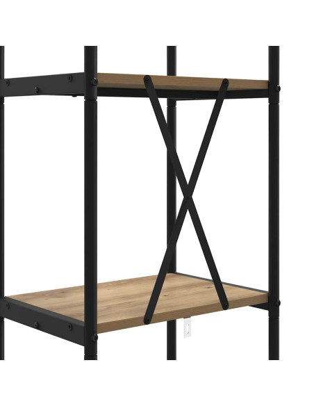 Libreria rovere artigianale 40 x 30 x 146 cm Legno multistrato