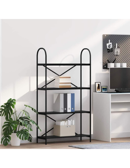 Libreria Rovere nero 80 x 30 x 146 cm Legno multistrato