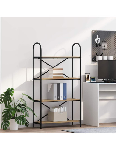 Libreria rovere artigianale 80 x 30 x 146 cm Legno multistrato