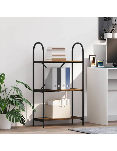 Libreria Rovere fumo 60 x 30 x 109 cm Legno multistrato