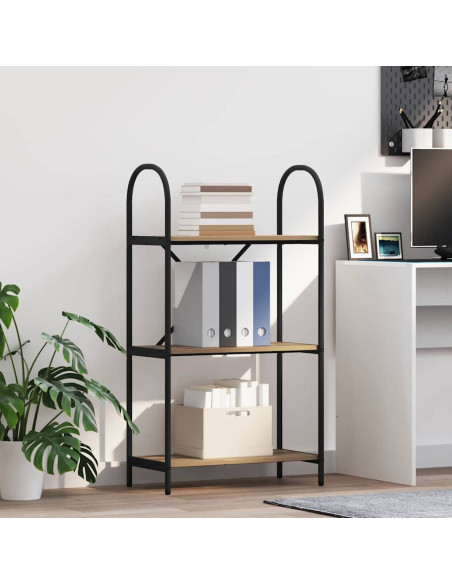 Libreria rovere artigianale 60 x 30 x 109 cm Legno multistrato