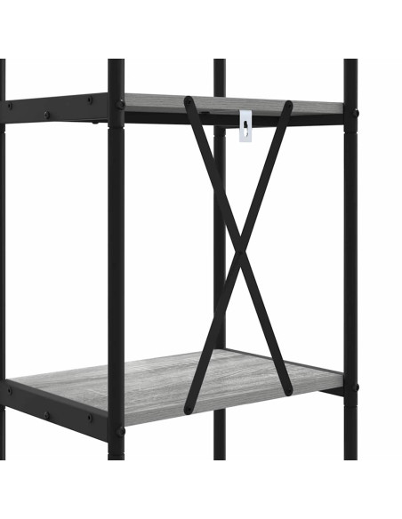 Libreria Grigio sonoma 40 x 30 x 183 cm Legno multistrato