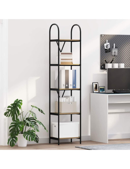 Libreria rovere artigianale 40 x 30 x 183 cm Legno multistrato