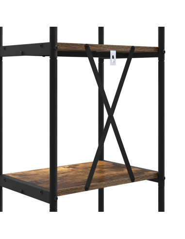 Libreria Rovere fumo 40 x 30 x 146 cm Legno multistrato