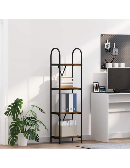 Libreria Rovere fumo 40 x 30 x 146 cm Legno multistrato