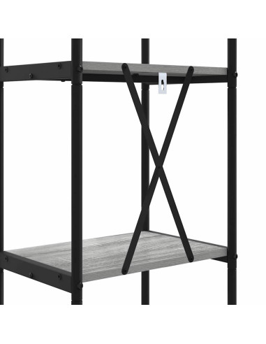 Libreria Grigio sonoma 40 x 30 x 146 cm Legno multistrato
