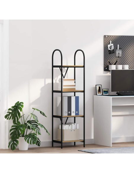 Libreria rovere artigianale 40 x 30 x 146 cm Legno multistrato