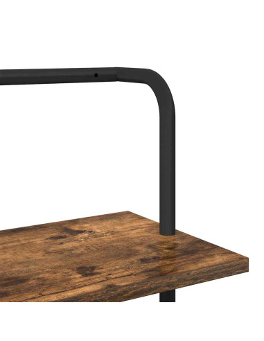 Libreria Rovere fumo 60 x 24 x 168 cm Legno multistrato