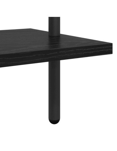 Libreria Rovere nero 60 x 24 x 203 cm Legno multistrato