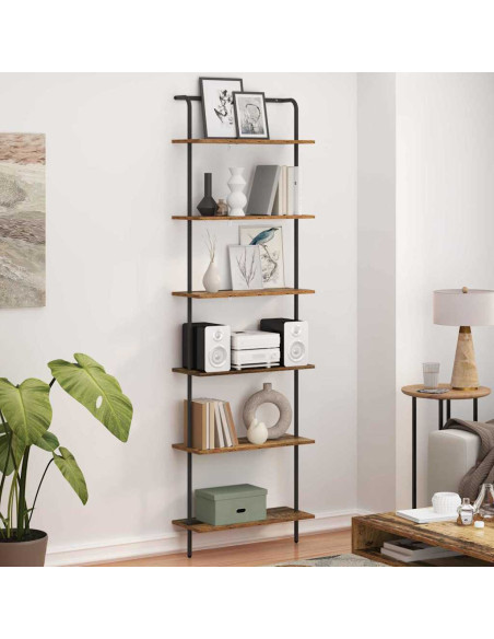 Libreria Legno vecchio 60 x 24 x 203 cm Legno multistrato