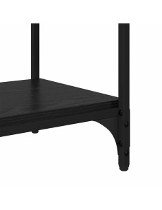 Armadio per Libri Rovere nero 40 x 33 x 71 cm Legno multistrato 2