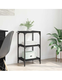 Armadio per Libri Rovere nero 40 x 33 x 70,5 cm 2