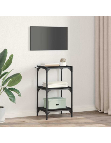 Armadio per Libri Rovere nero 40 x 33 x 70,5 cm