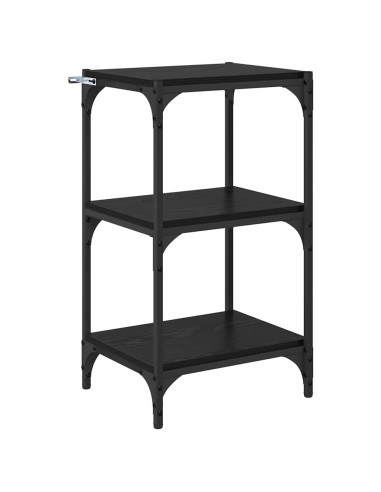 Armadio per Libri Rovere nero 40 x 33 x 70,5 cm