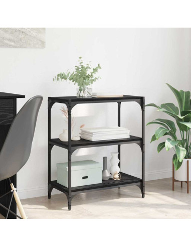 Armadio per Libri Rovere nero 60 x 33 x 70,5 cm