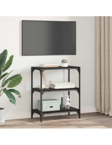 Armadio per Libri Rovere nero 60 x 33 x 70,5 cm