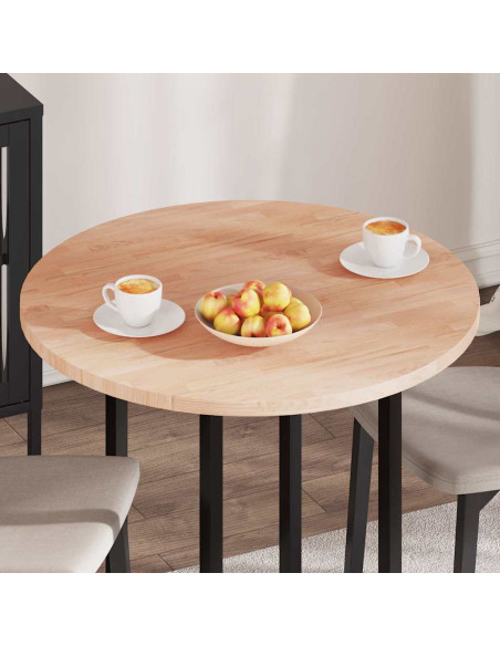 Piano del tavolo Marrone chiaro Ø 80 x 2.5 cm