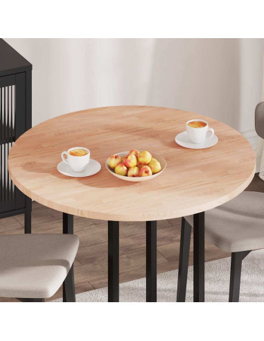 Piano del tavolo Marrone chiaro Ø 90 x 2.5 cm