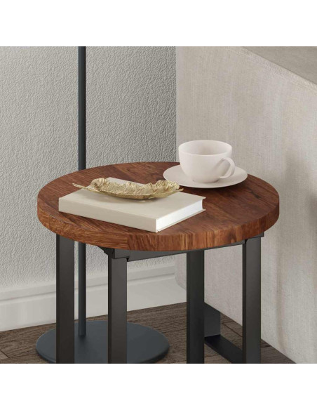 Piano del tavolo Altro Marrone scuro Ø 40 x 2.5 cm