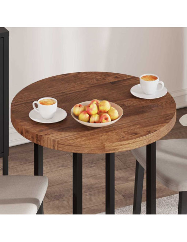 Piano del tavolo Altro Marrone scuro Ø 70 x 4 cm