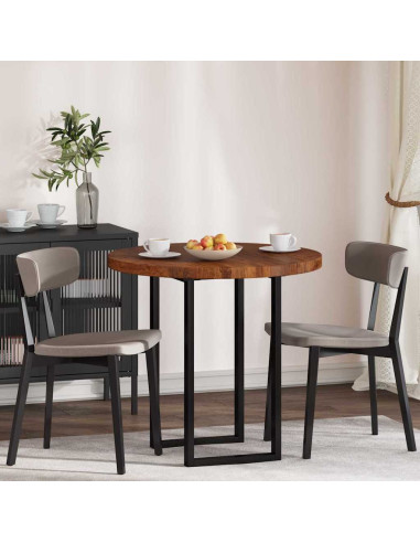 Piano del tavolo Marrone scuro Ø 80 x 4 cm