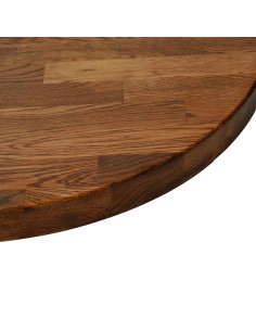 Piano del tavolo Altro Marrone scuro Ø 90 x 4 cm 2