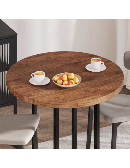 Piano del tavolo Altro Marrone scuro Ø 90 x 4 cm