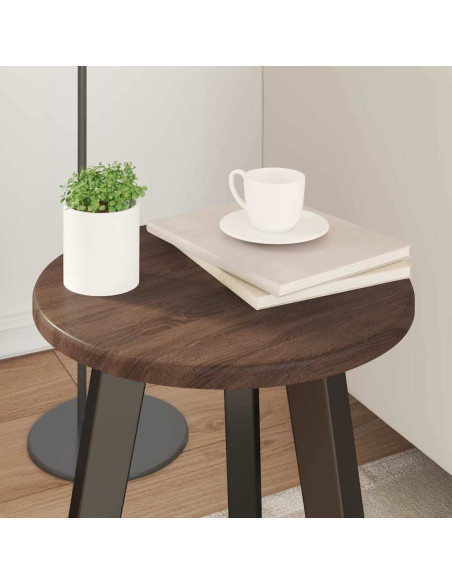 Piano del tavolo Rovere marrone Ø 30 x 1,5 cm Legno multistrato