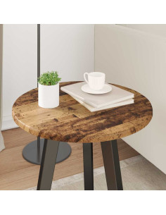 Piano del tavolo Legno vecchio Ø 40 x 1,5 cm Legno multistrato 2