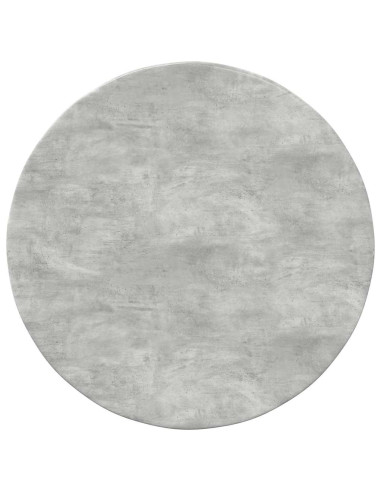 Piano del tavolo Grigio cemento Ø 50 x 1,5 cm Legno multistrato