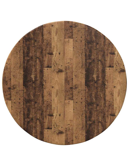 Piano del tavolo Legno vecchio Ø 50 x 1,5 cm Legno multistrato