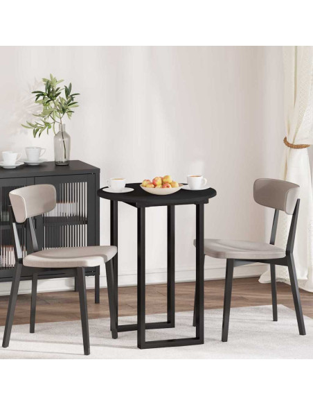 Piano del tavolo Nero 60 x 60 x 1.5 cm Legno multistrato