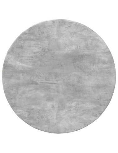 Piano del tavolo Grigio cemento Ø 60 x 1,5 cm Legno multistrato
