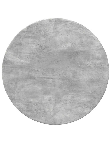 Piano del tavolo Grigio cemento Ø 60 x 1,5 cm Legno multistrato