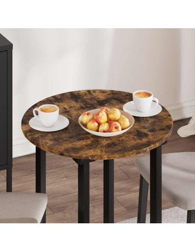 Piano del tavolo Rovere fumo Ø 60 x 1,5 cm Legno multistrato