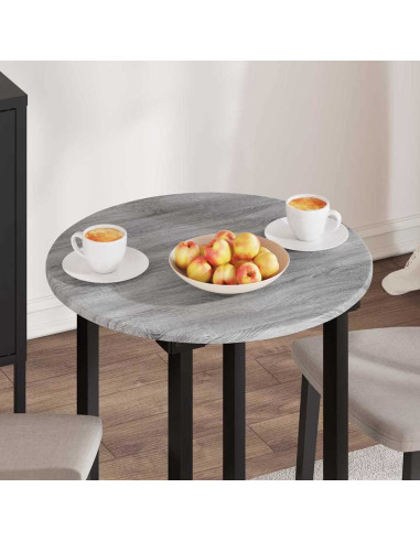 Piano del tavolo Grigio sonoma Ø 60 x 1,5 cm Legno multistrato