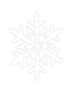 Fiocco di Neve di Natale Blu 55.5 x 55.5 x 0.75 cm PVC