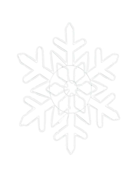 Fiocco di Neve di Natale Blu 55.5 x 55.5 x 0.75 cm PVC
