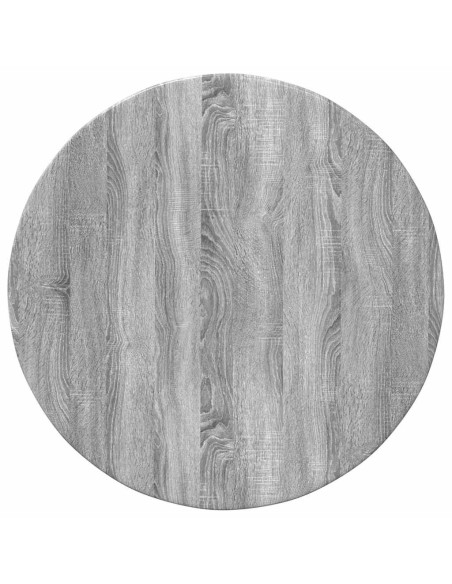 Piano del tavolo Grigio sonoma Ø 60 x 1,5 cm Legno multistrato