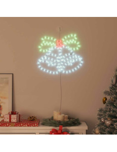 Campana di Natale Illuminata Multicolore 56 x 46 cm PVC